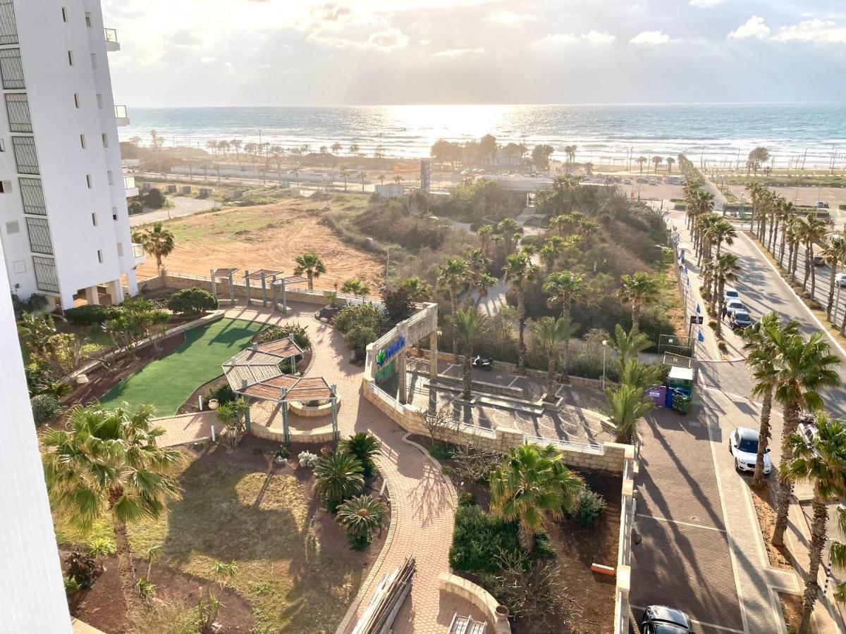 Exceptional View Facing Sea Of Givat Olga Hadera Apartment Exterior photo